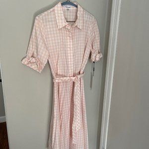 NWT Calvin Klein Gingham Shirtdress, 6